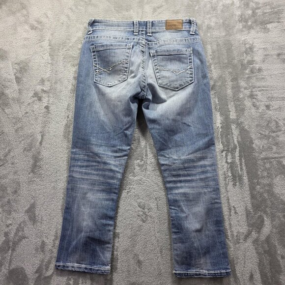 BKE Jeans Womens 27 Payton Straight Leg Stretch Distressed Denim Casual Pants - Picture 2 of 12